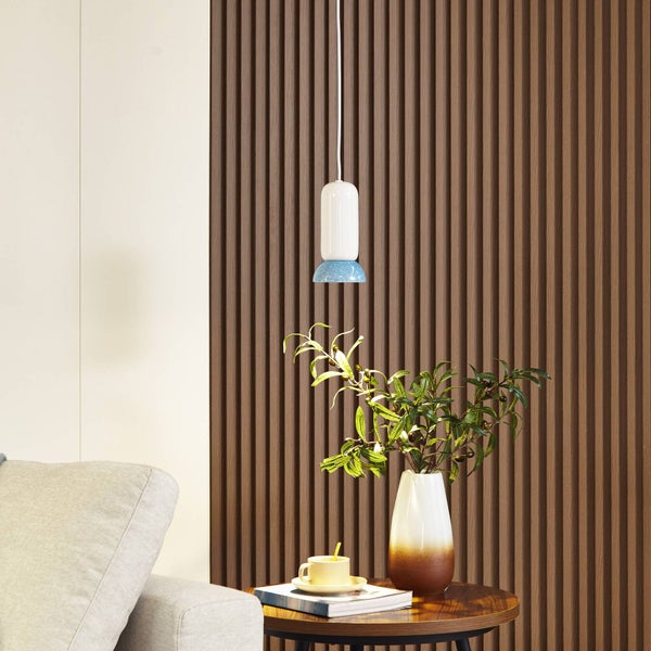 Lindby Pendelleuchte Kerimi (Skandinavisch) in Weiß aus Keramik (1 flammig, GU10) - Deckenlampe Esstischlampe Hängelampe Hängeleuchte Wohnzimmerleuchte