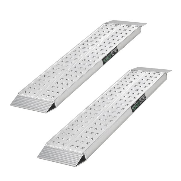 Trutzholm Auffahrrampen aus Aluminium mit profilierter Oberfläche, 2er-Set.