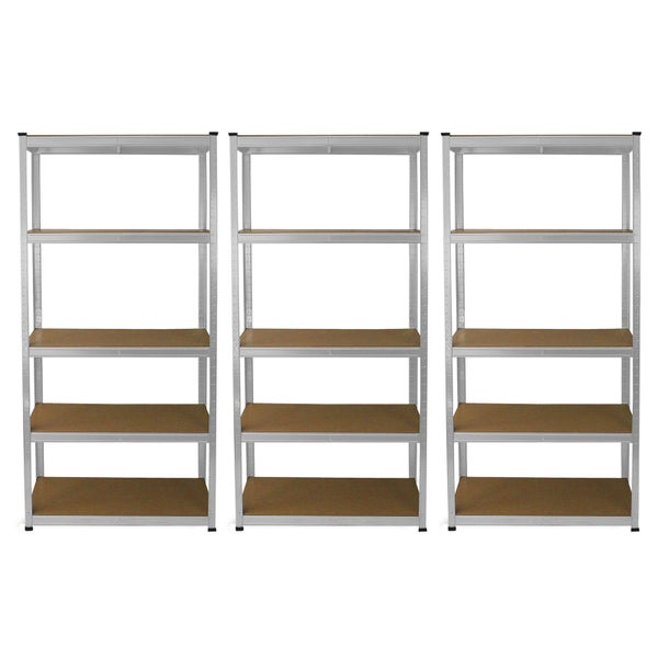 3 x E-Rax Galvanisiertes Lagerregal