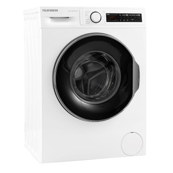 Telefunken Waschmaschine 8 kg 1400 U/Min Dampffunktion AquaStop 15 Programme W-8-1400-A0-W