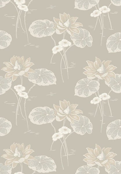 Borastapeter Tapete Blumen Beige - 53 cm x 10.05 m - 660009