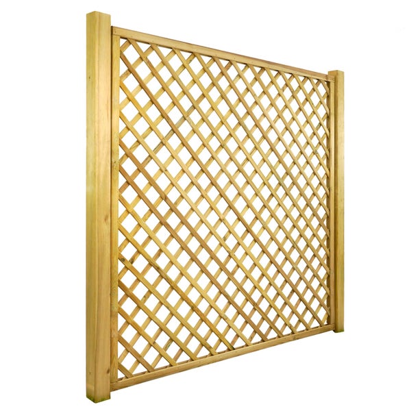 Holz Rankgitter mit quadratischem Muster für den Garten