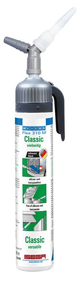 WEICON Flex 310 M® Classic | elastischer Klebstoff auf MS-Polymer-Basis für den vielseitigen Einsatz | 200 ml | schwarz