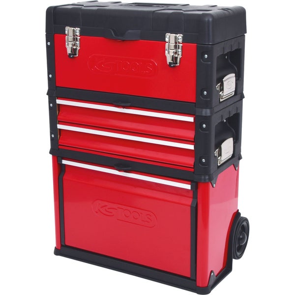 KS TOOLS Fahrbarer Kunststoff-Stahlblech-Werkzeugkasten - 850.0340