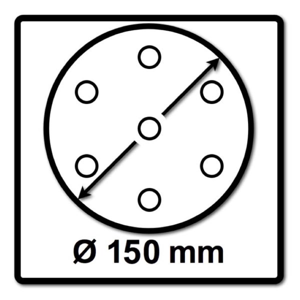 Festool STF D150/48 Schleifscheiben Granat P240 150 mm 400 Stk. ( 4x 575168 ) für RO 150, ES 150, ETS 150, ETS EC 150, LEX 150, WTS 150, HSK-D 150