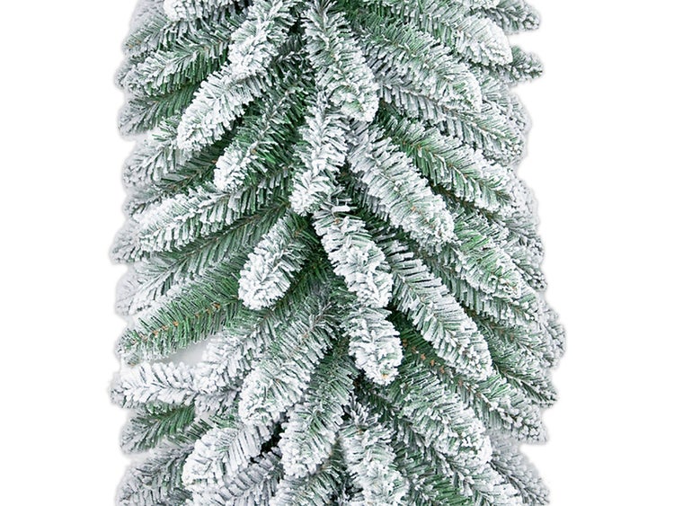 Girlande Weihnachten künstlich undekoriert schneeweiß DELUXE Viola 270 cm