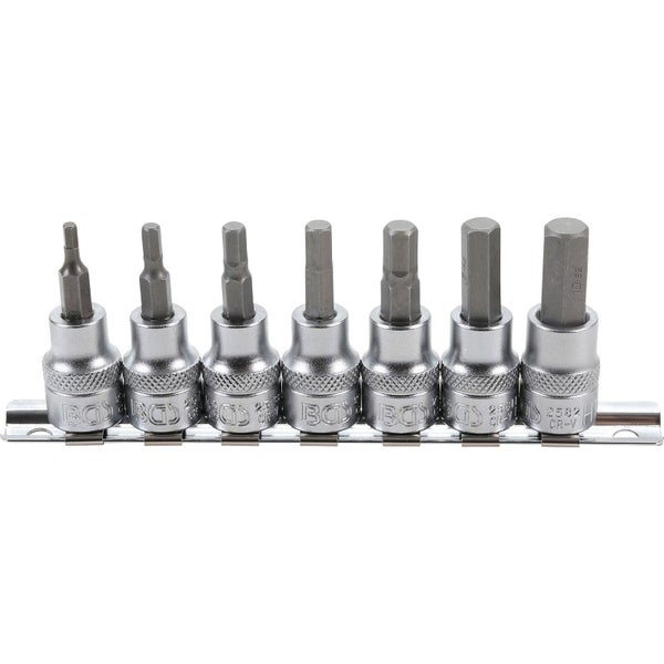 BGS Bit-Einsatz-Satz Antrieb Innenvierkant 10 mm (3/8) Innensechskant 3 - 10 mm 7tlg. - 5107
