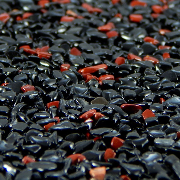 Terralith Edelsteinteppich Jaspis / Nero  1 qm -außen-
