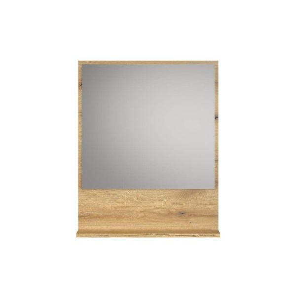 PureBliss Bad Spiegel 60cm mit Ablage Eiche dekor. 60 X 14 X 74 cm