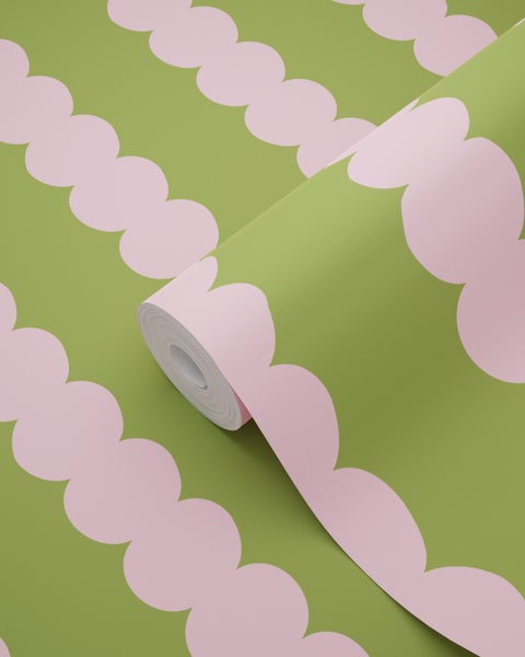 Tapetenrolle mit Wolkenmuster