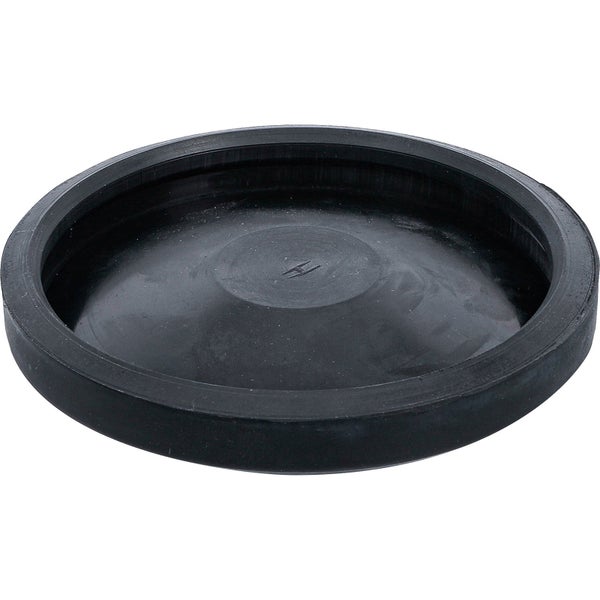 Schwarzer Untersetzer aus Kunststoff