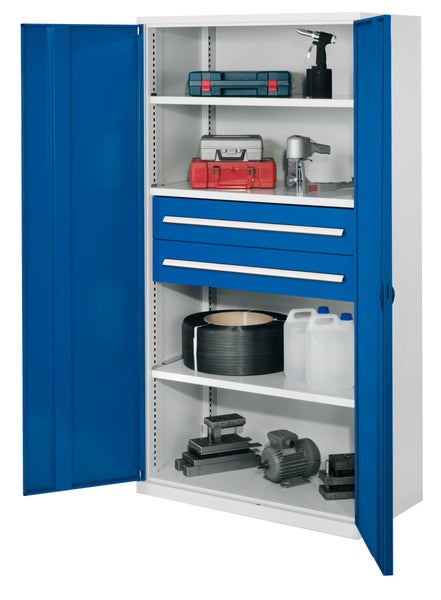 Werkstattschrank mit Werkzeug und Zubehör