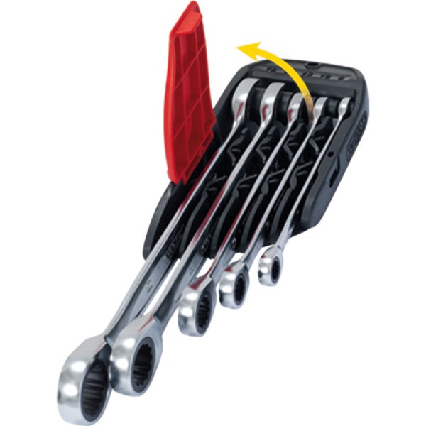 KS TOOLS DUO GEARplus Ratschenringmaulschlüssel-Satz mit Maul-Ratschenfunktion 5tlg. - 503.5205