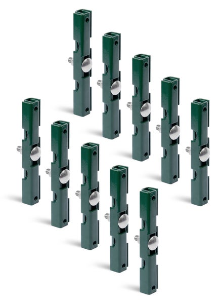 Set aus 10 Metall Zaunverbinder für Maschendrahtzaun