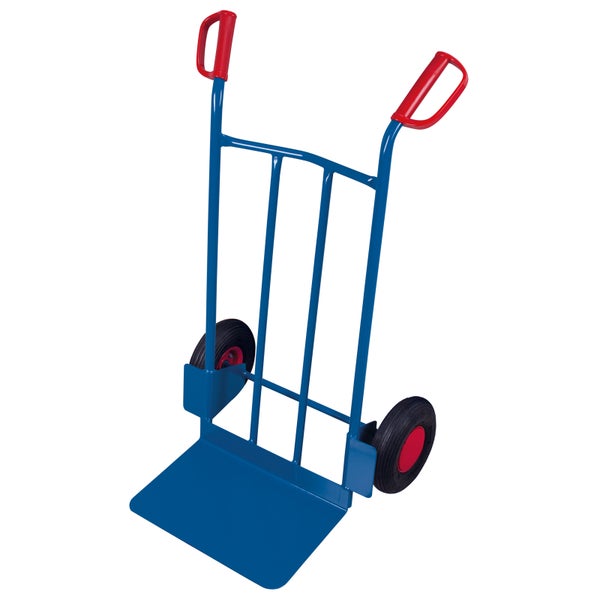 Sackkarre aus Metall mit zwei Rädern und Griffen