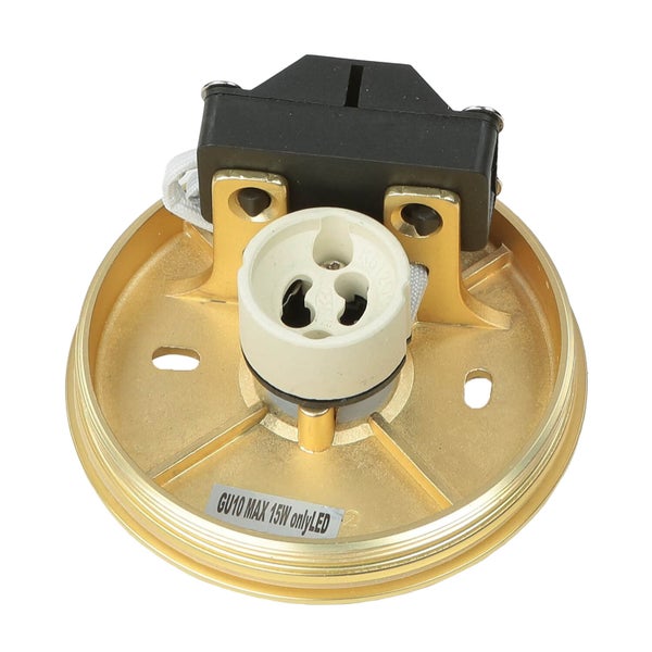 GU10 Lampenfassung mit maximal 15 Watt für LED Leuchtmittel