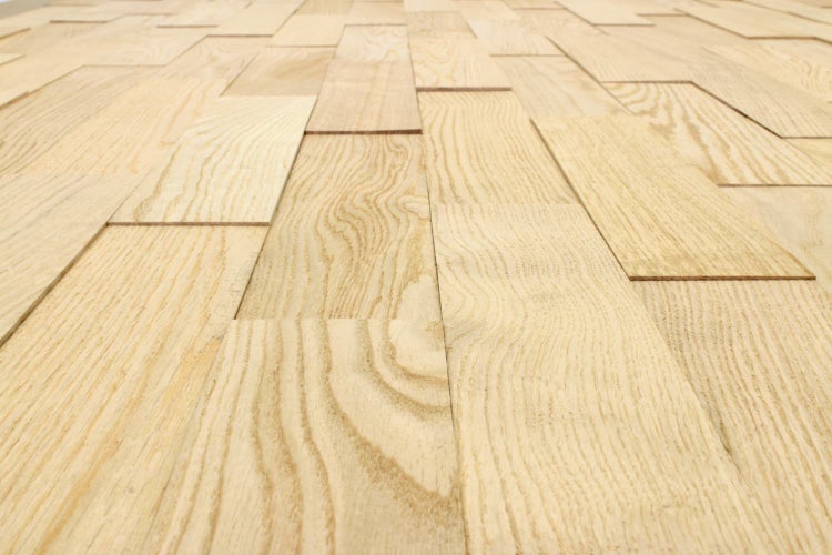 wodewa Wandverkleidung Holz 3D Optik Eiche Natur, natur, 400 1m² Wandpaneele Moderne Wanddekoration Holzverkleidung Holzwand Wohnzimmer Küche Schlafzimmer