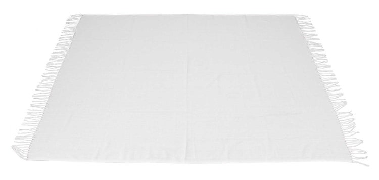 FRANK FLECHTWAREN | Kuscheldecke Brilliant White, POLYESTER, 140 x 180 cm