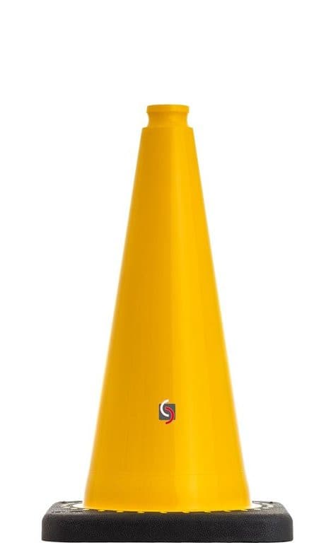 UvV FLEX gelbe Leitkegel 50 cm standsicher mit ca. 2,1 kg helle schöne Farben / ohne Folie