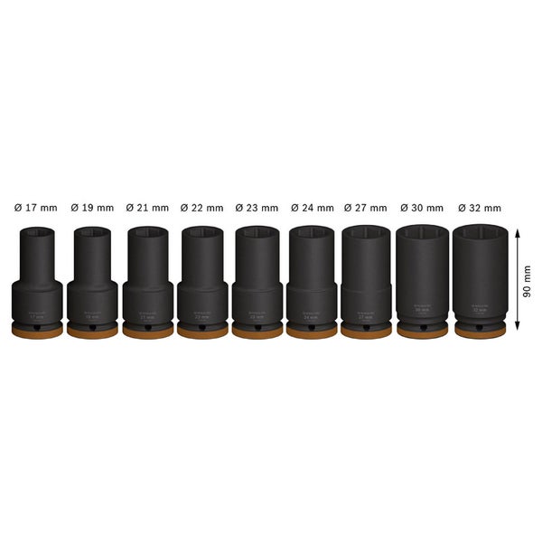 Bosch PRO Impact Socket Set 3/4 tief 9‑tlg. - 2608003042