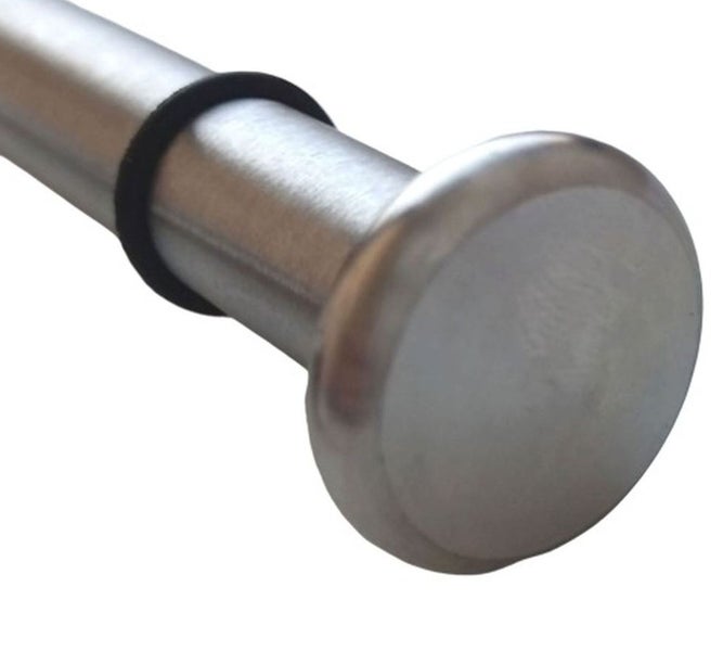 Endstück für Duschvorhangstange aus Metall in runder Form