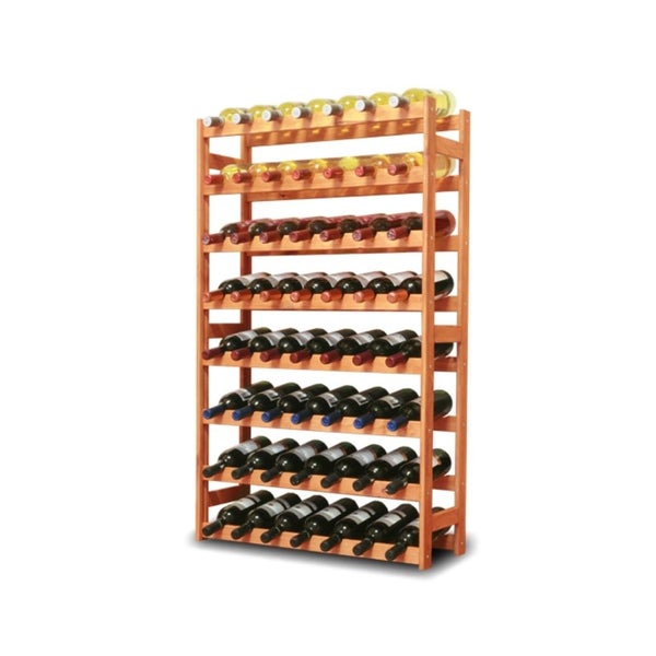 PROREGAL Weinregal Pinotwine HxBxT 118 x 72 x 25 cm 56 Flaschen Massives Kiefernholz Rotbraun Geölt