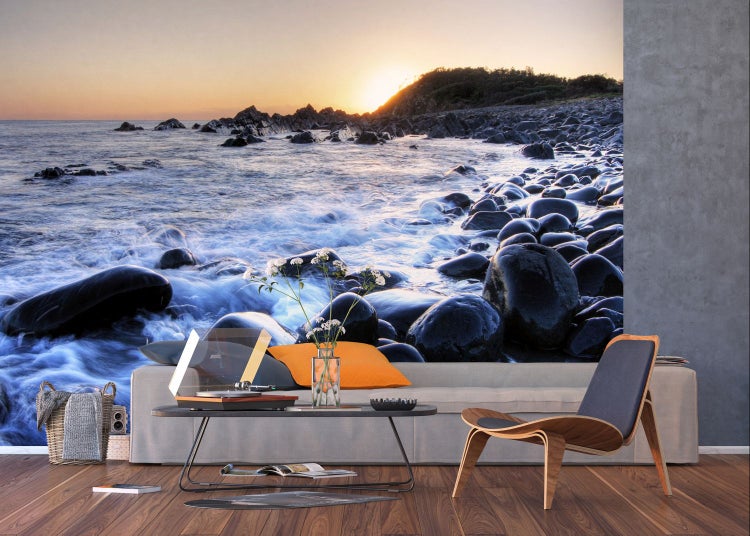 Fototapete mit Küstenmotiv für Innenräume