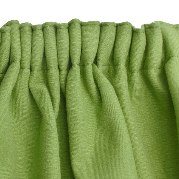 Beautissu Amelie TK Vorhang mit Kräuselband 140x245cm Grün (2tlg)