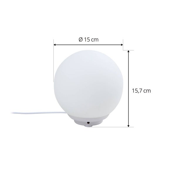 Lindby LED Cosmia dimmbar mit Leselampe (Modern) in Weiß aus Glas (1 flammig, ) Wohnzimmerleuchte