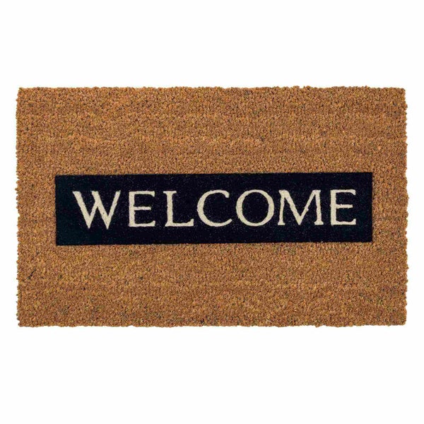 Fußmatte aus Kokosfaser mit Willkommensaufschrift