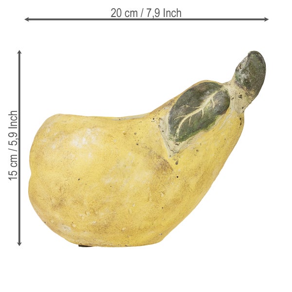 Birnenförmiger Pflanztopf, 20 cm breit und 15 cm hoch