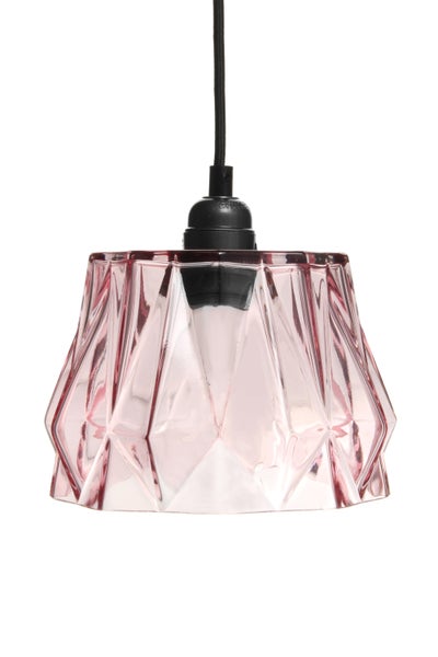 Moderne Glas Hängelampe Rosa | Wohnzimmer Esszimmer Leuchte