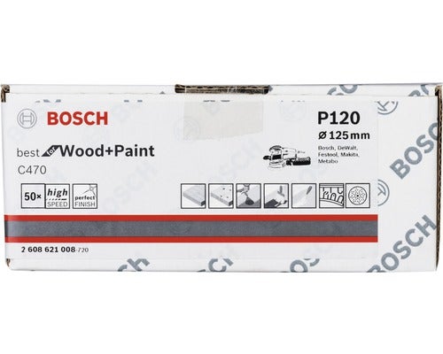 Schleifblatt C470, 125 mm, K120, 50er-Pack