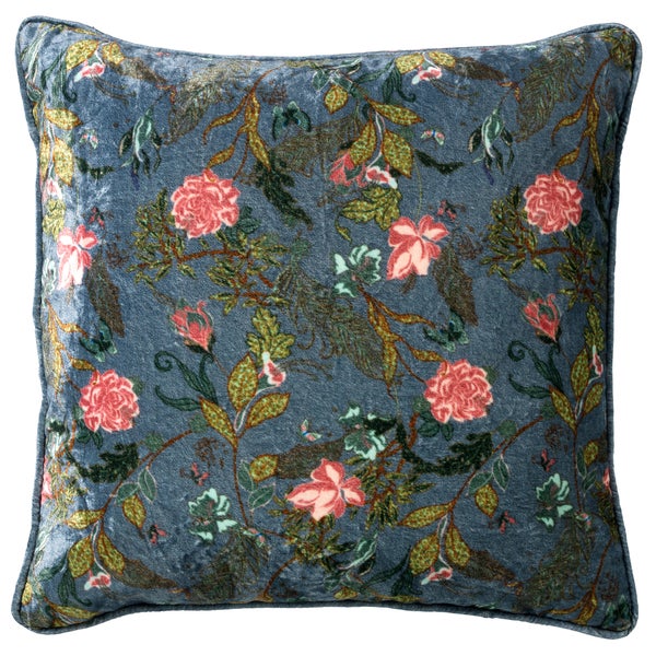 Mikky Kissenbezug - Mit Blumenmuster 45x45 cm, Blau