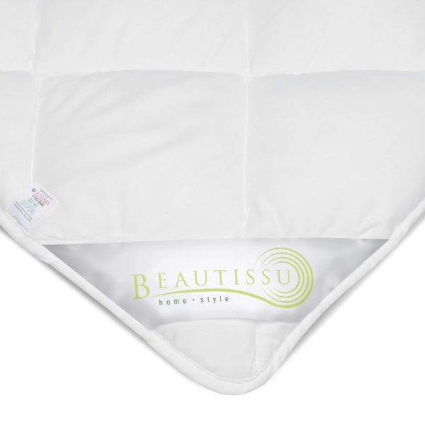 Beautissu Steppbett mit Beautissu Logo.