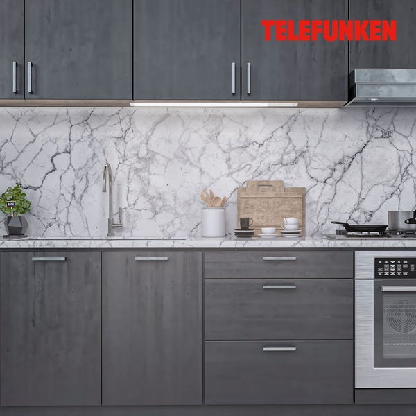 LED Unterbauleuchte Unterbaulampe 14 W silber Metall-Kunststoff Telefunken