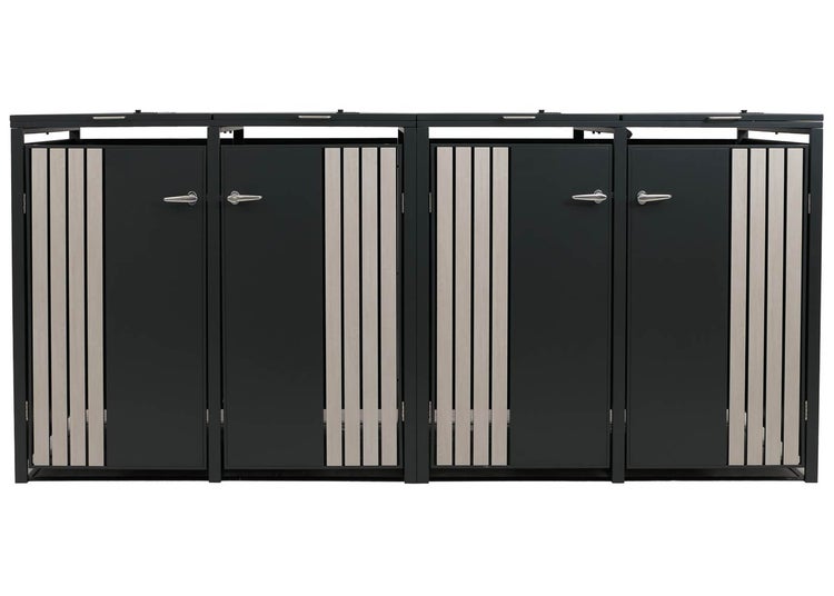 Mülltonnenbox für vier Mülltonnen