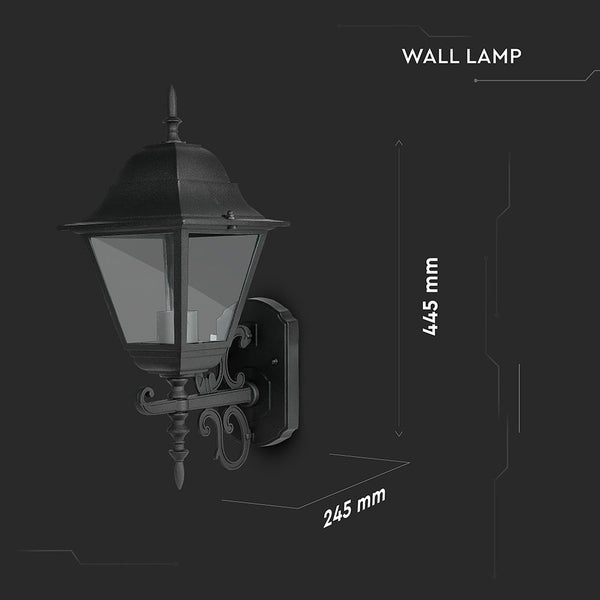 Wandleuchte mit den Maßen 445 mm Höhe und 245 mm Breite