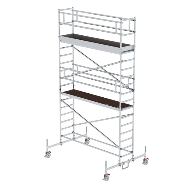 Fahrgerüst mit Rollen und Arbeitsbühnen