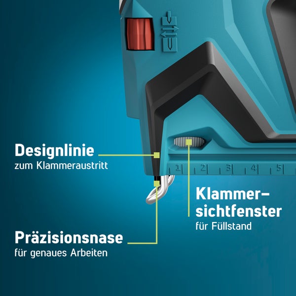 Novus Tools Akkutacker J-551, Premium-Tacker geeignet für Folien & Zierleisten 031-0365