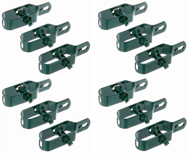 Set aus acht Drahtspannern für Zäune aus Metall