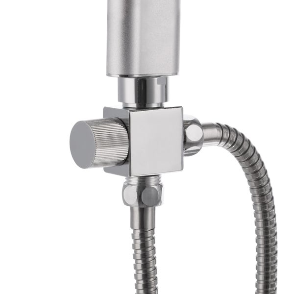 Regenduschsystem tectake  Antikalktechnik Chrom-Optik grau