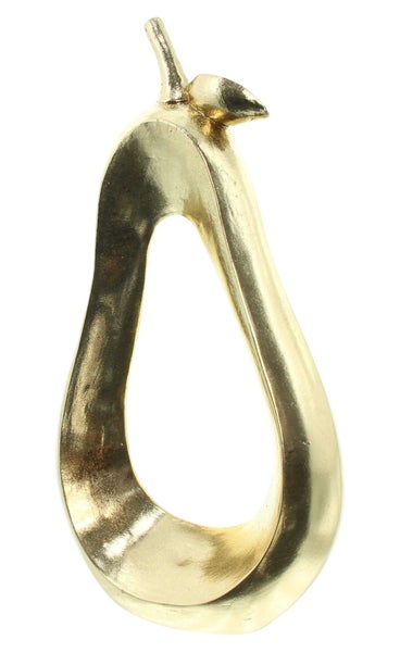 FRANK FLECHTWAREN | Birne Gold, POLYRESIN, 14,5 x 6,5 x 26,5 cm