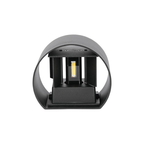 V-TAC VT-756-B-N - Runde LED-Wandleuchten - Bridgelux - IP65 - Schwarz - 5W - 700 Lumen -