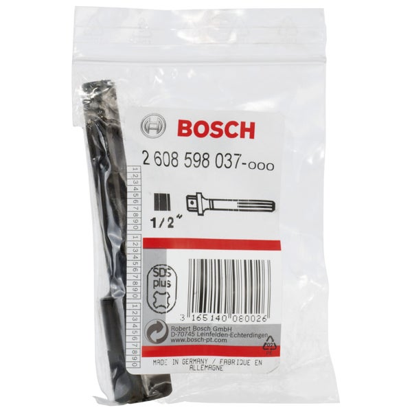 Bosch Logo, SDS plus Meißel mit einer Größe von 1/2 Zoll in Verpackung