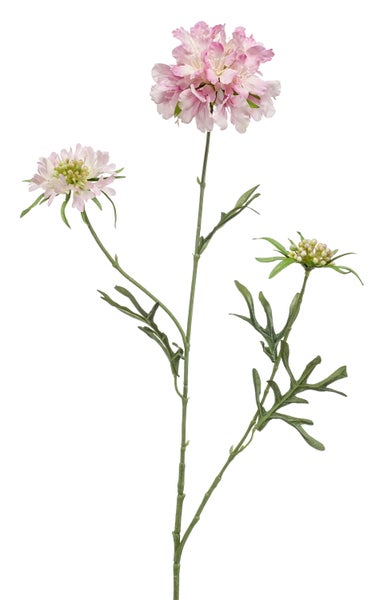 Künstlicher Allium-Zierlauch mit violetter Blütenkugel und grünem Stiel.