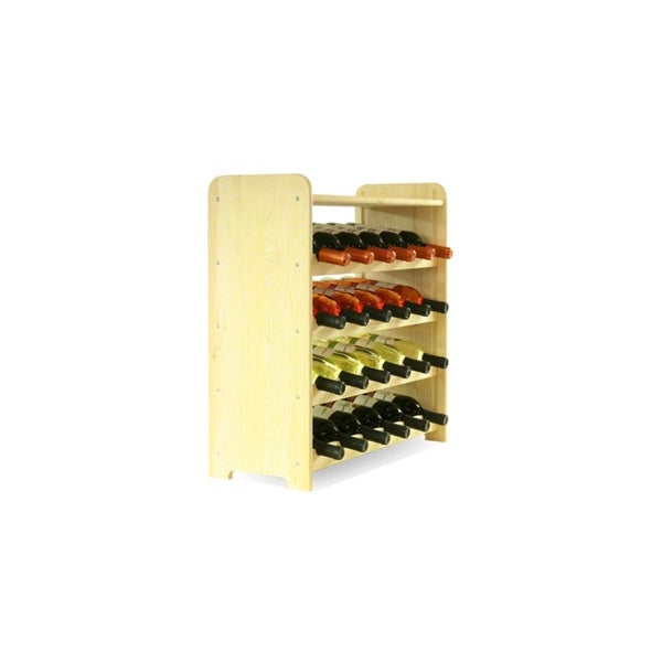 PROREGAL Weinregal Pinotwine C HxBxT 61,6 x 63,2 x 26,5 cm 24 Flaschen Massives Kiefernholz Natur Unbehandelt