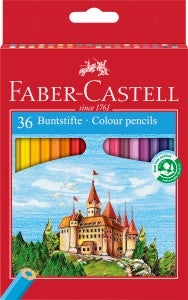 Faber-Castell Buntstifte Castle 36er Set Eco-Farbstifte