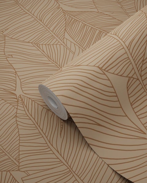 Tapetenrolle mit Blattmuster