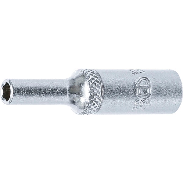 BGS Steckschlüssel-Einsatz Super Lock tief Antrieb Innenvierkant 6,3 mm (1/4) SW 4 mm - 2964